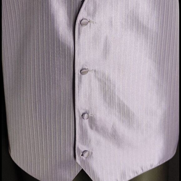 MEN'S LARR BRIO 3 PIECE FORMAL VEST & TIE SET MT - Picture 3 of 9